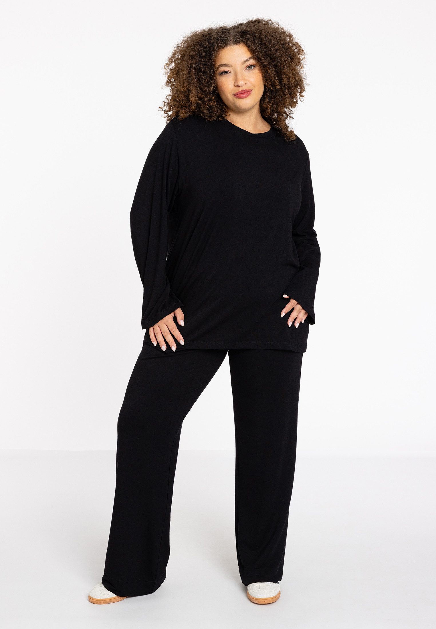 YOEK Bootcuthose Damen Hose mit Kordelverschluss