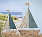 GILDE Dekoobjekt »Deko Segelschiff Nave« (1 Stück), Höhe 58 cm, aus Holz, Wohnzimmer, Bild 2