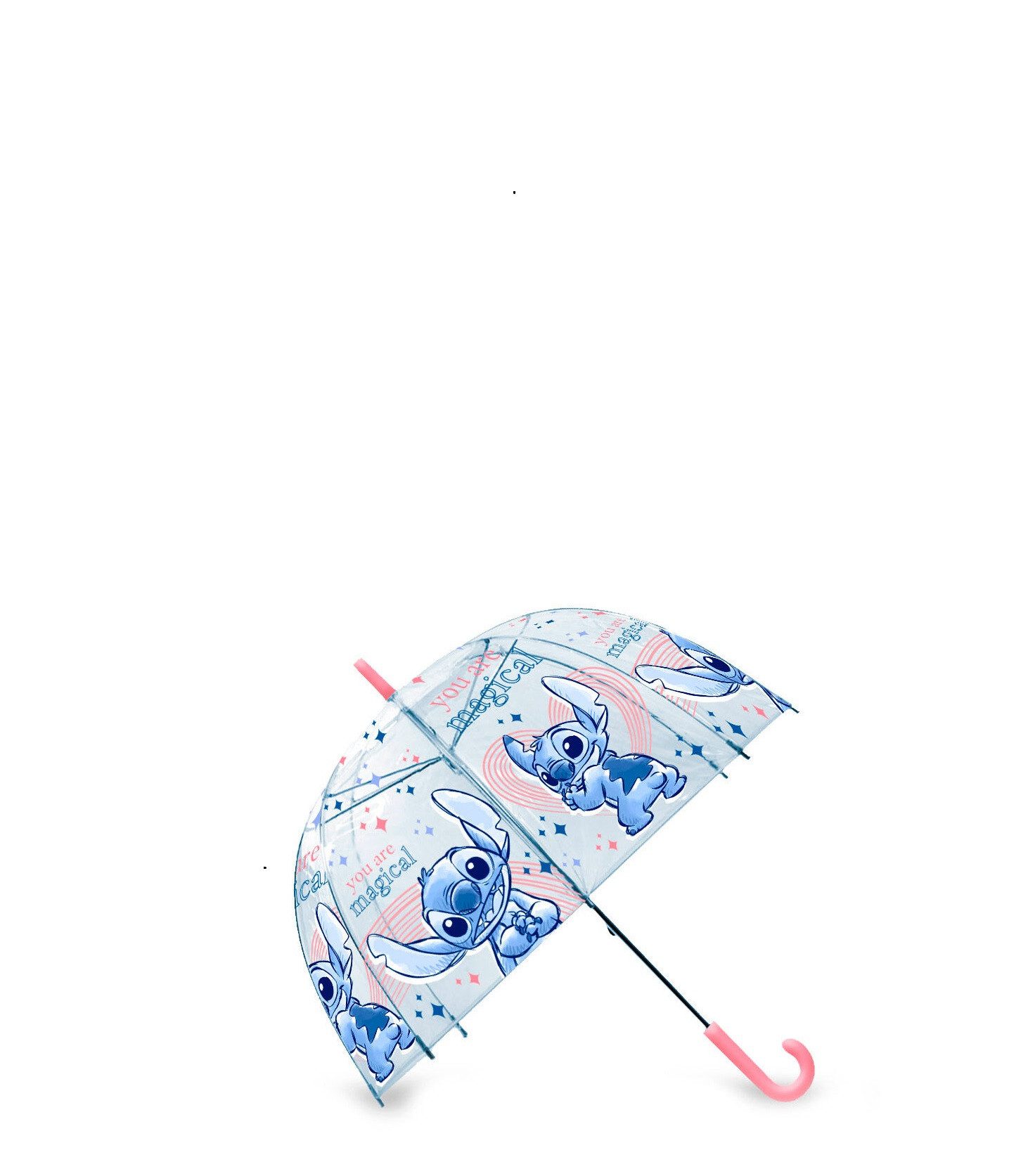 Lilo & Stitch Stockregenschirm Disney Stitch - Regenschirm Transparent - 46 cm
