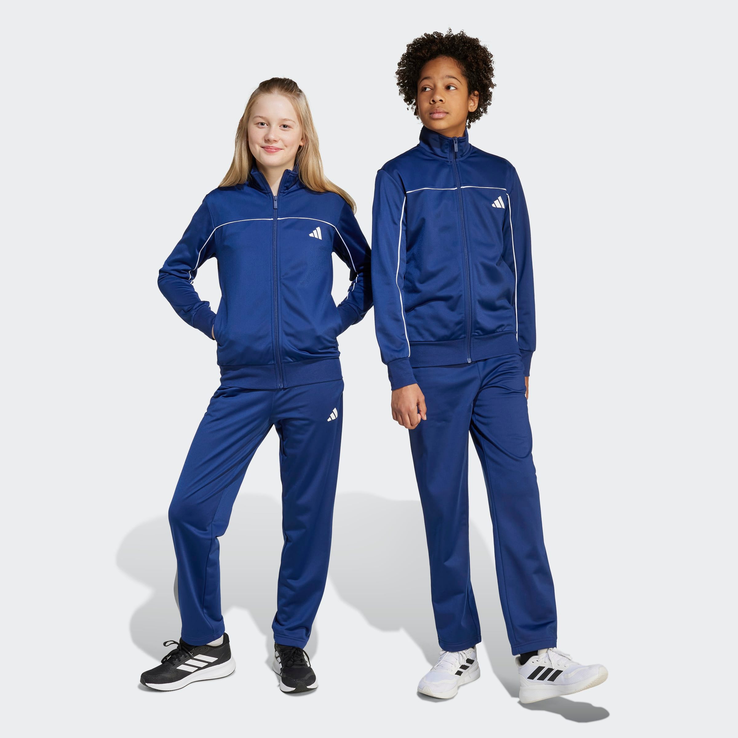 adidas Sportswear Trainingsanzug COLOUR POP AUS TRIKOT FÜR KINDER (2-tlg), für Kinder und Teens, zweiteiliges Set, mit Stehkragen