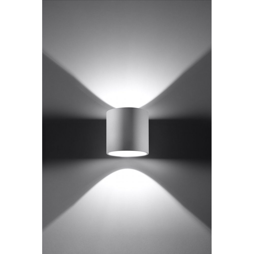 SOLLUX lighting G9, 10x12x10 1x ca. cm Wandleuchte Wandlampe 1 ORBIS weiß, Wandleuchte