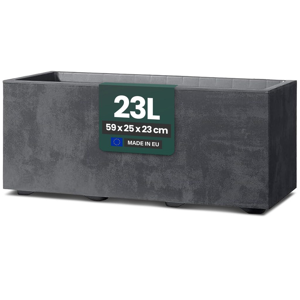 Kreher Blumenkasten Millennium in Naturstein Optik verschiedenen Ausführungen