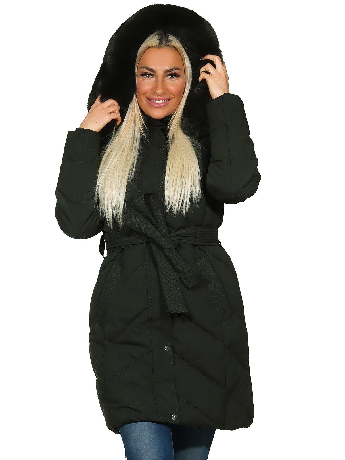 Aurela Damenmode Kurzmantel Steppmantel Damen Mantel günstig online kaufen