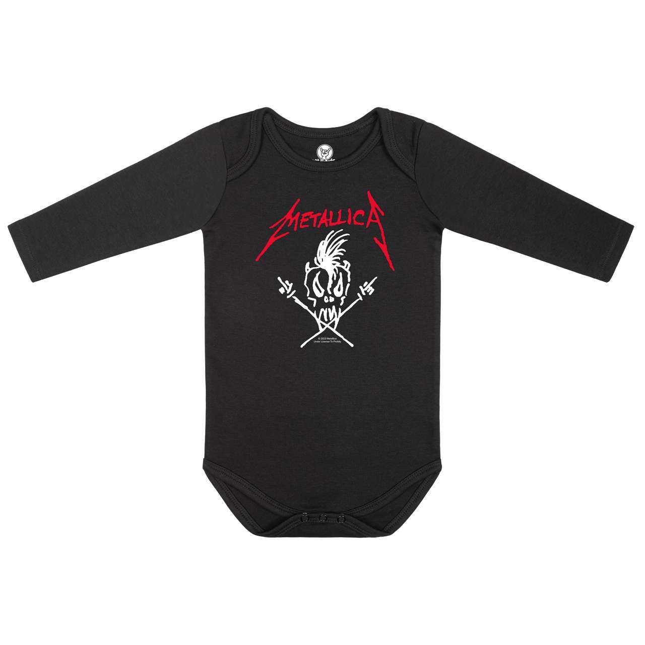 Metal Kids Langarmbody mit Metallica (Scary Guy) Aufdruck für Babys (0–24 M)