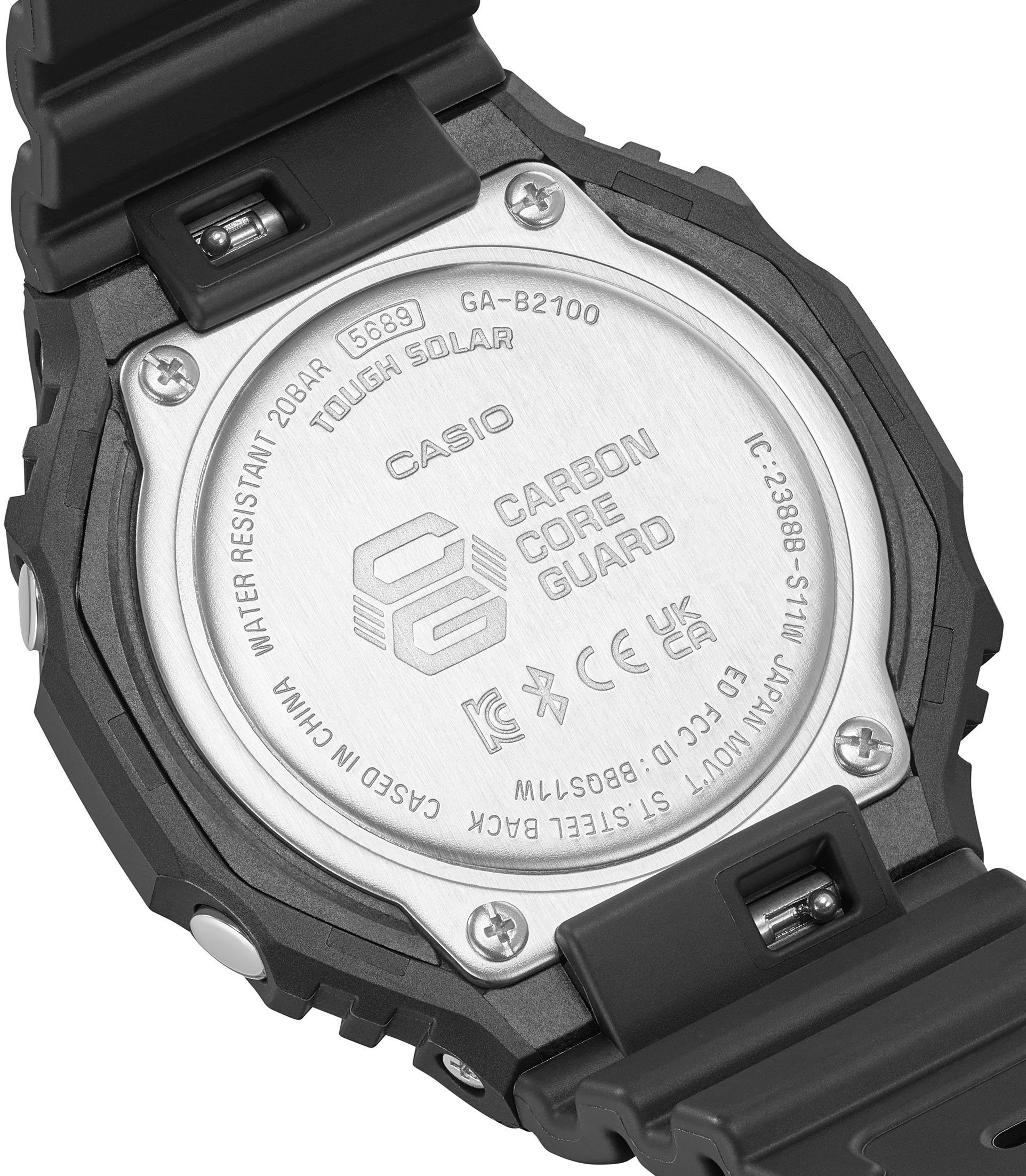 CASIO G-SHOCK GA-B2100-1A1ER Smartwatch, Solaruhr, Armanduhr, Herrenuhr, Bluetooth, bis 20 bar wasserdicht