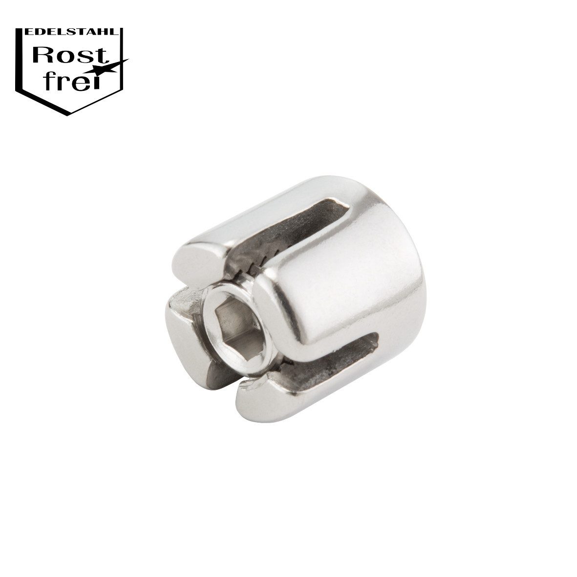 Aco Conacord Kreuzklemme für Drahtseile Stahl V4A Ø 3 Seil