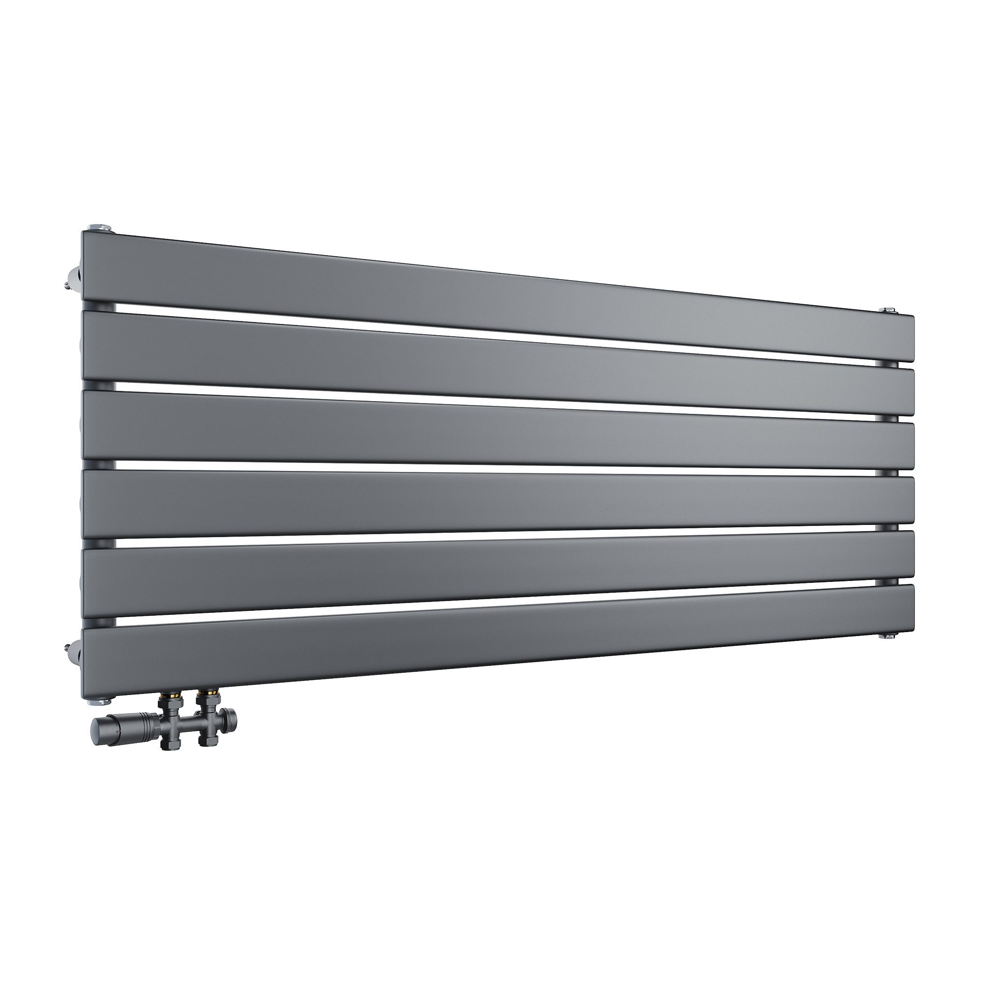 SONNI Heizkörper Heizkörper Wasserbeheizte Heizkörper,Breite 1200mm,Schwarz günstig online kaufen