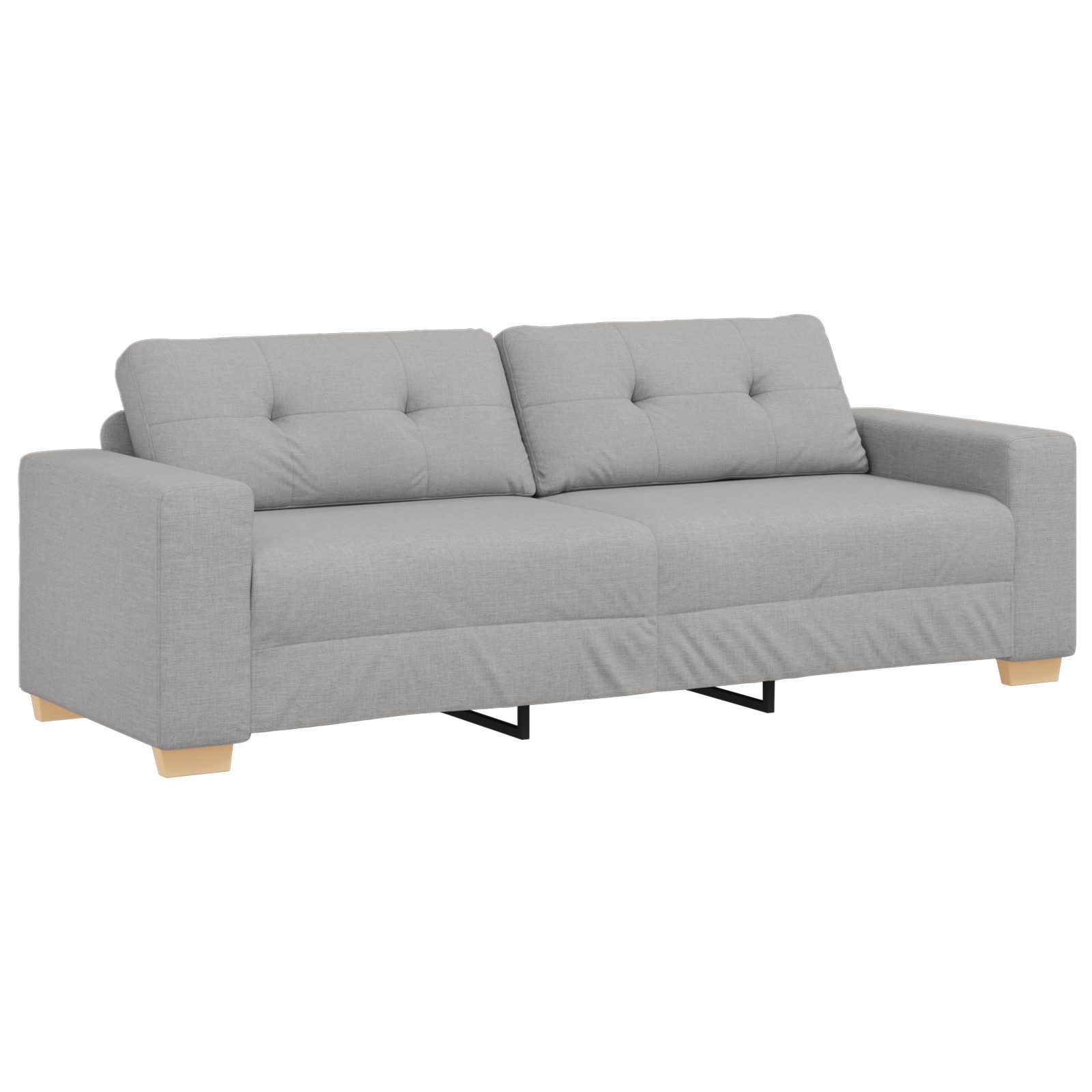 vidaXL Sofa 3-Sitzer-Sofa Wolkengrau 180 cm günstig online kaufen