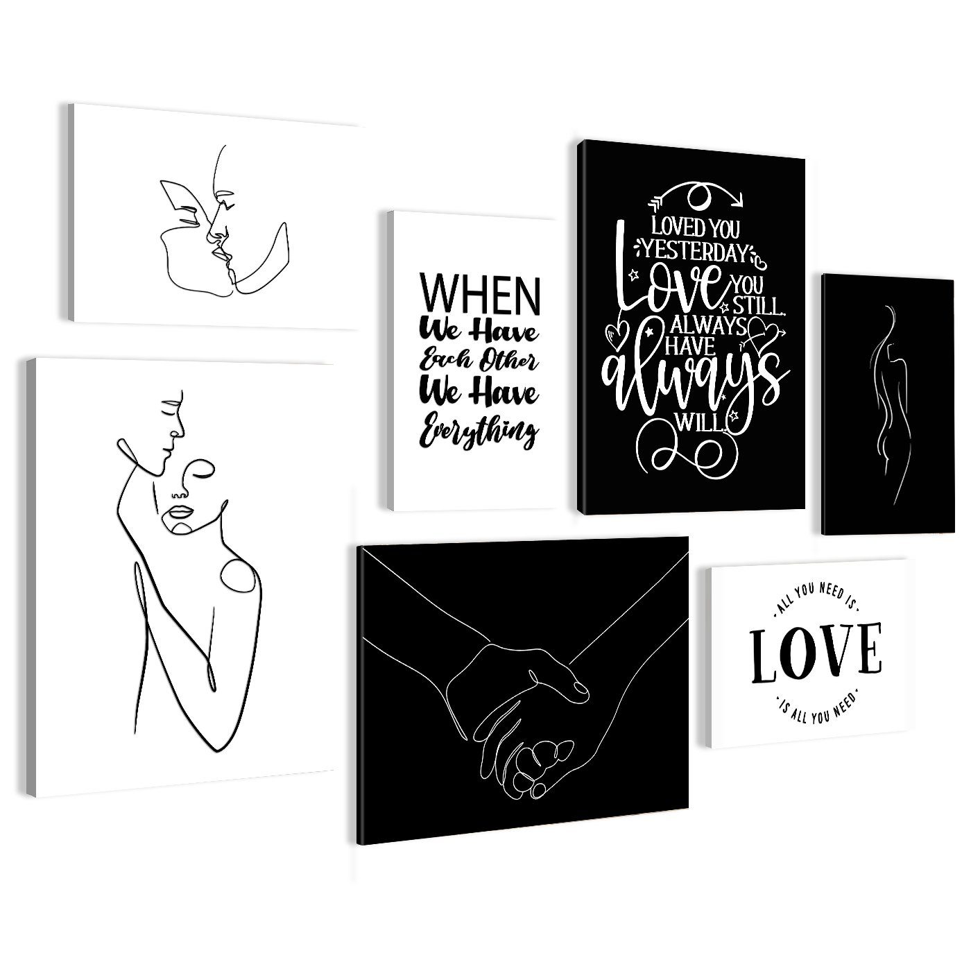 Visario Bilder-Collage 7-teilig, Love günstig online kaufen