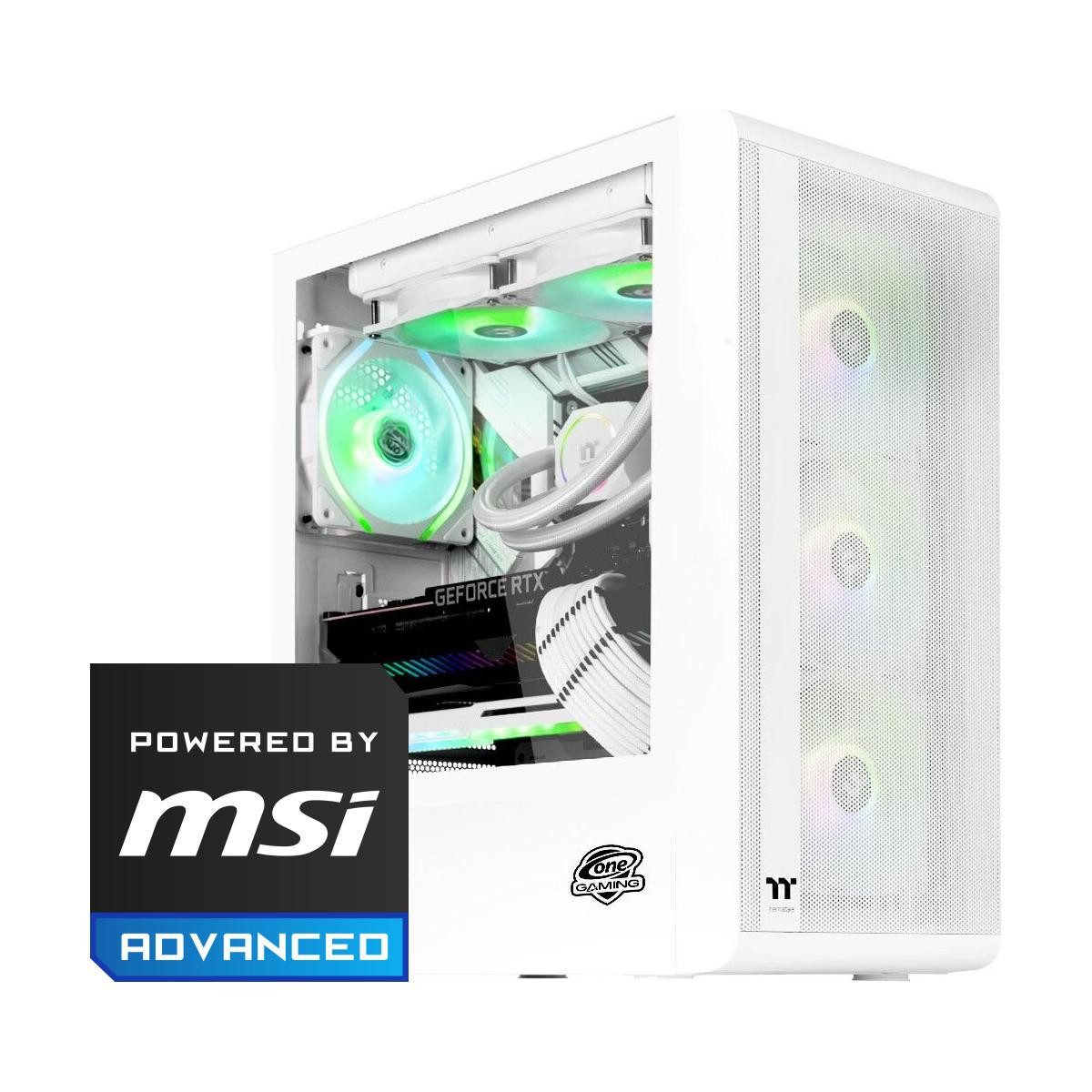 ONE GAMING Gaming PC White Edition AN050 Gaming-PC (AMD Ryzen 7 5800XT, GeForce RTX 5060 Ti, 32 GB RAM, 1000 GB SSD, Wasserkühlung)