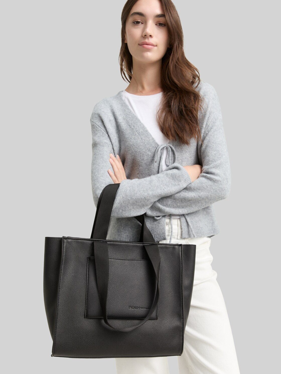 TOM TAILOR Denim Shopper Bags, TTAISHA L Shopper aus Lederimitat