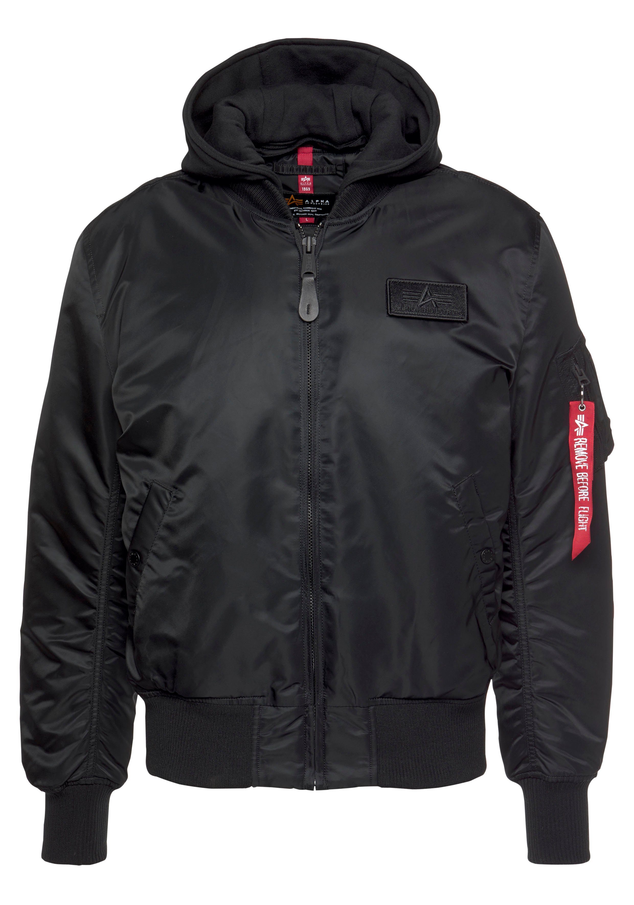 ZH 95 Back Print black Alpha MA-1 Industries /white Bomberjacke