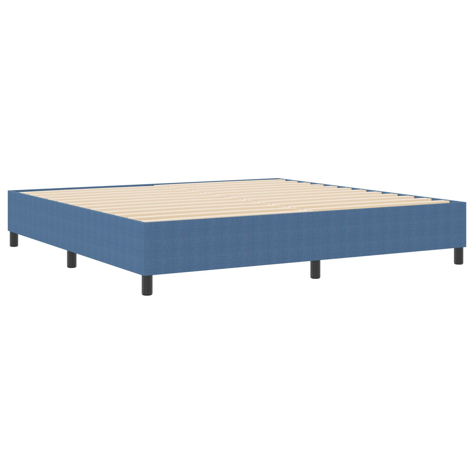 vidaXL Bett Boxspringbett Blau 200x200 cm günstig online kaufen