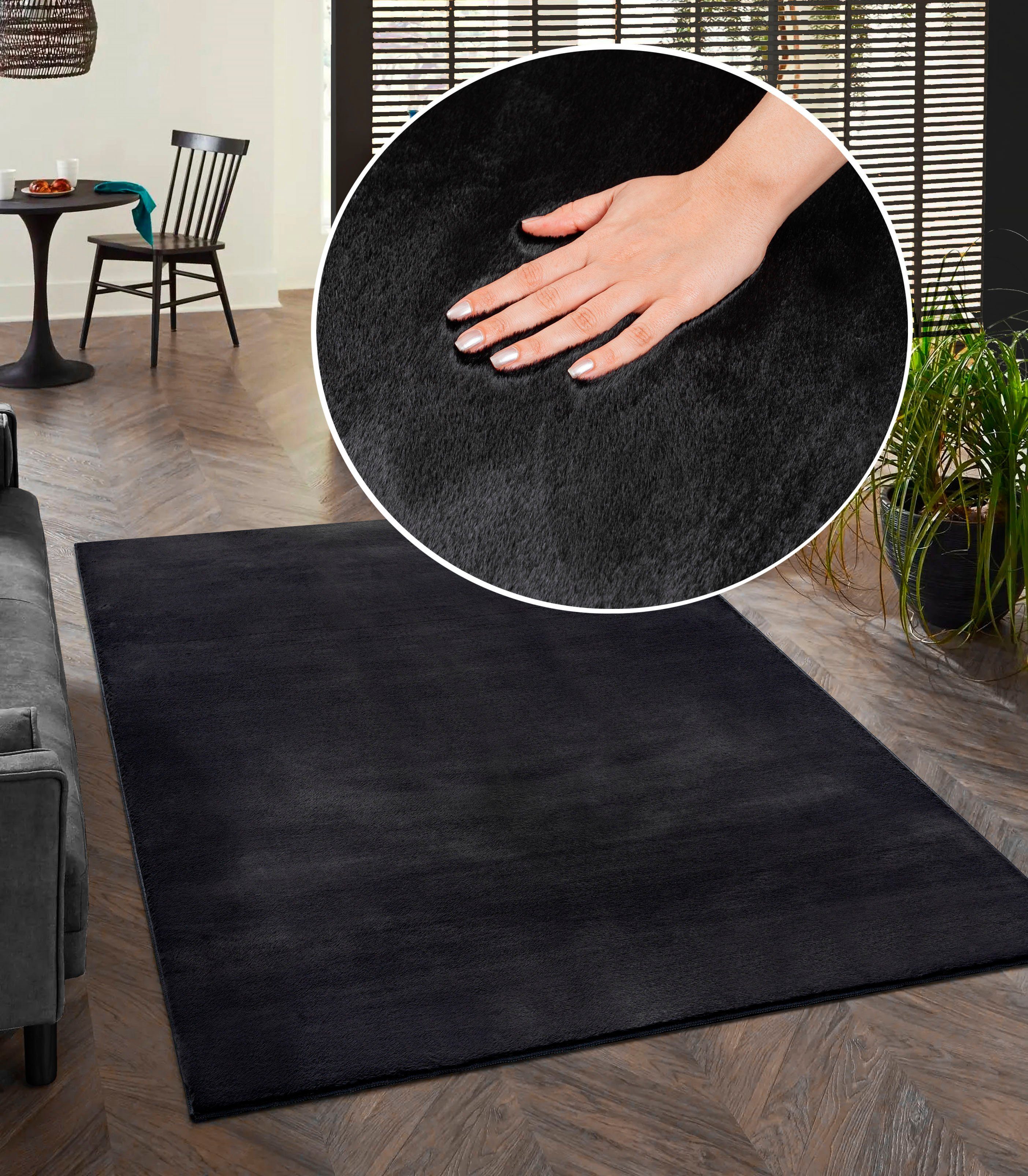 merinos Teppich »Focus 47«, rechteckig, 11 mm Höhe, Fellteppich, weich und günstig online kaufen