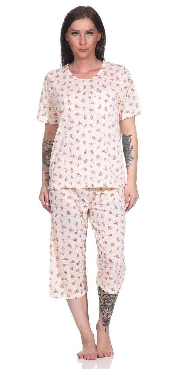 EloModa Pyjama Damen Pyjama 3/4 Hose günstig online kaufen