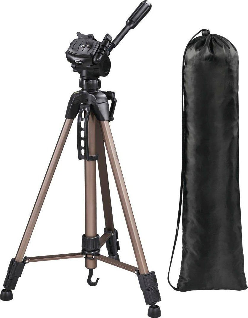 Hama Dreibein Fotostativ, 3-Wege-Kopf, Star 61, 60-153 cm Dreibeinstativ