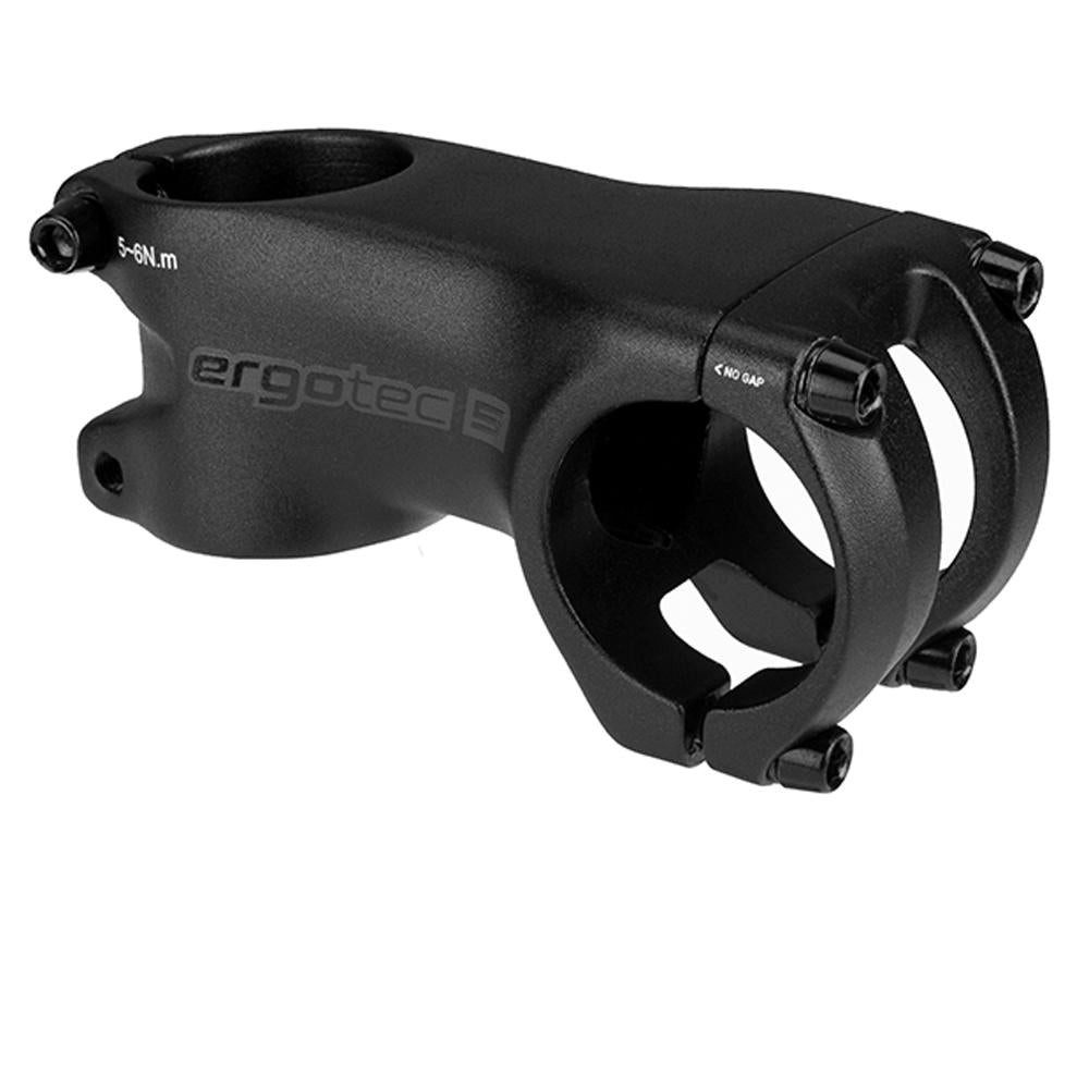 Ergotec Fahrradlenker ErgoTec Hake 80 mm Vorbau, eff. Länge 75 mm, schwarz - präzise Lenkerp
