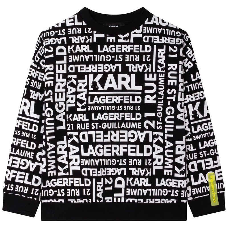 KARL LAGERFELD Sweatshirt Karl Lagerfeld Hoodie Pullover allover Logoprint
