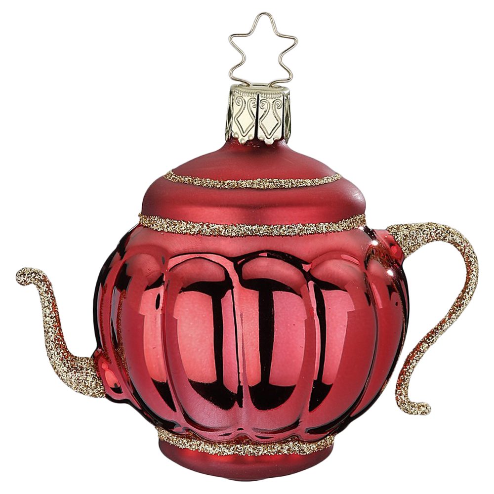 INGE-GLAS® Christbaumschmuck Teekanne 7,5cm (1-tlg), mundgeblasen, handbema günstig online kaufen