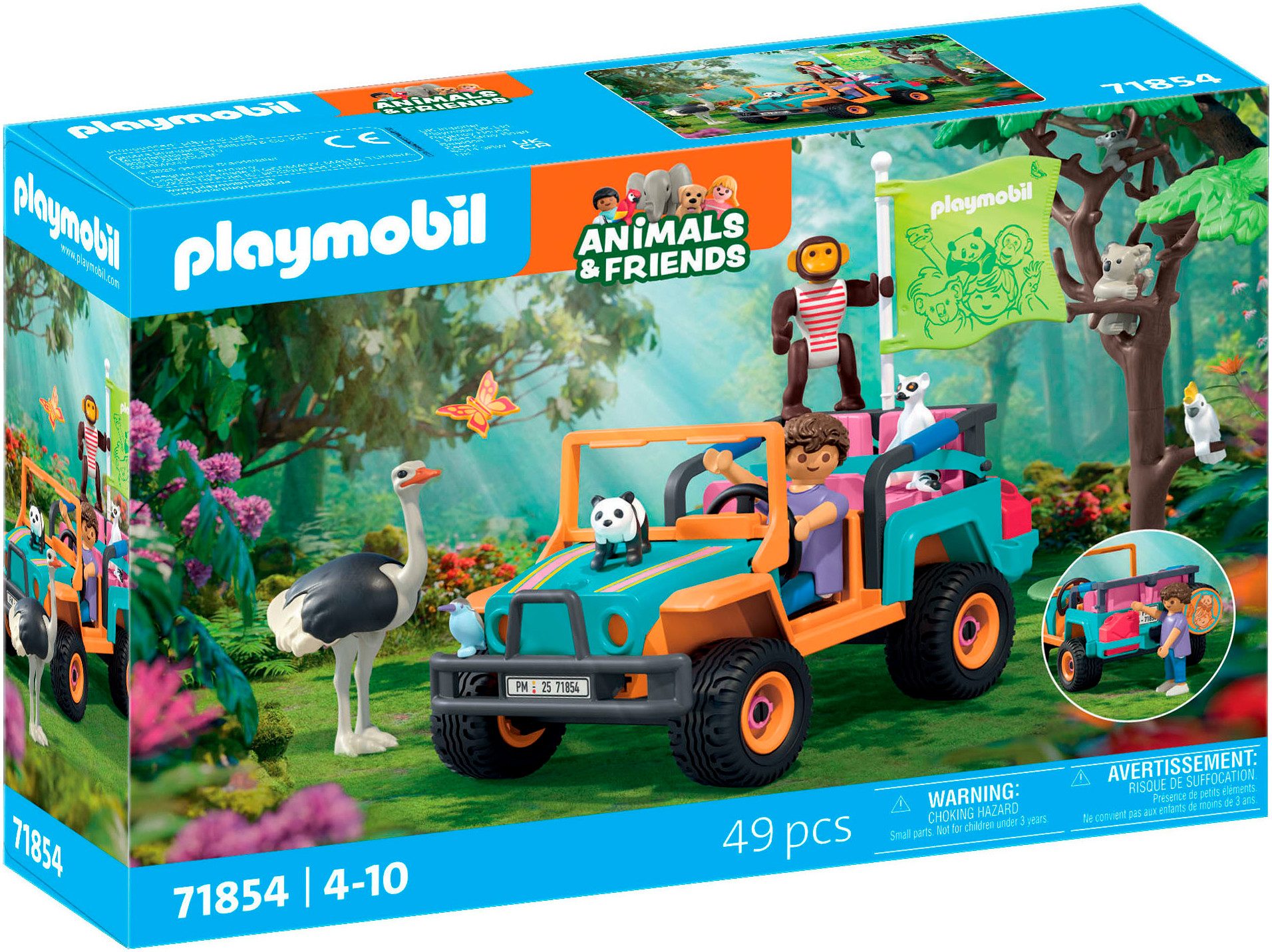 Playmobil® Bunter Geländewagen (71854), Animals & Friends Konstruktions-Spi günstig online kaufen