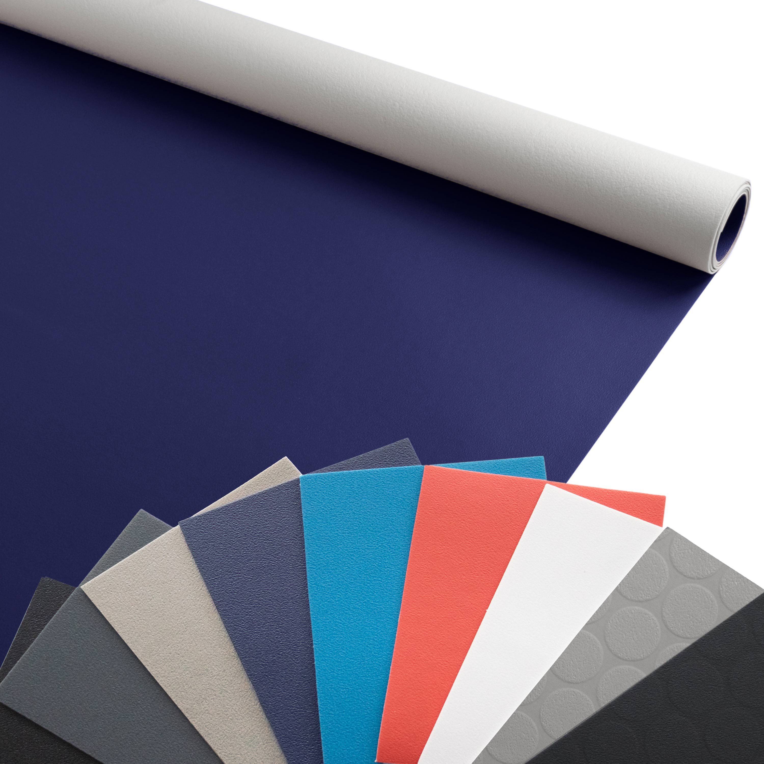 Primaflor-Ideen in Textil Vinylboden PVC Bodenbelag EXPOTOP Blau 2,00m x 0,50m Robust Ohne Weichmacher, Starke Nutzschicht