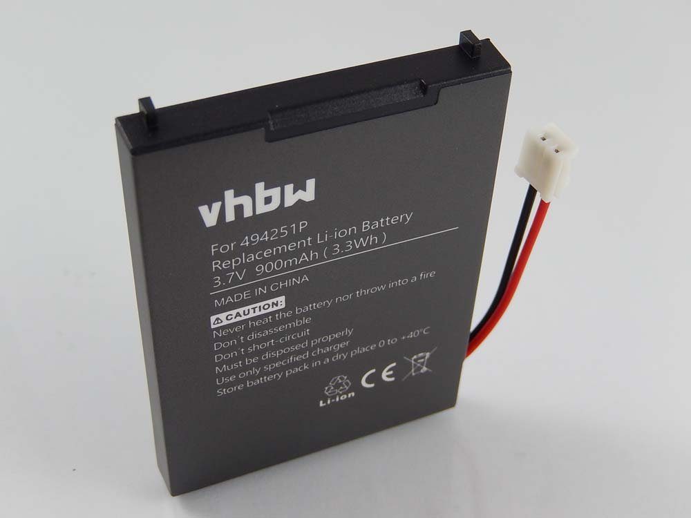 V150 mAh kompatibel Audioline Care Akku V131, Li-Ion (3,7 vhbw Watch V) mit V130, V132, V120, 900 &