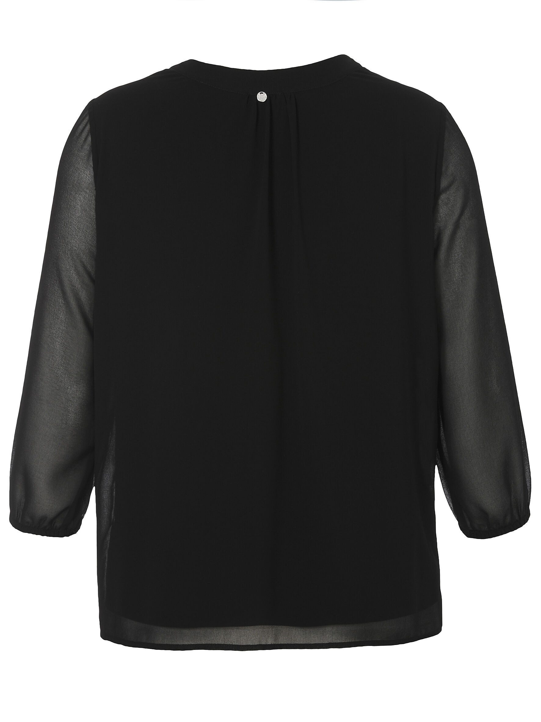 FRAPP Klassische Bluse aus semitransparentem Chiffon günstig online kaufen