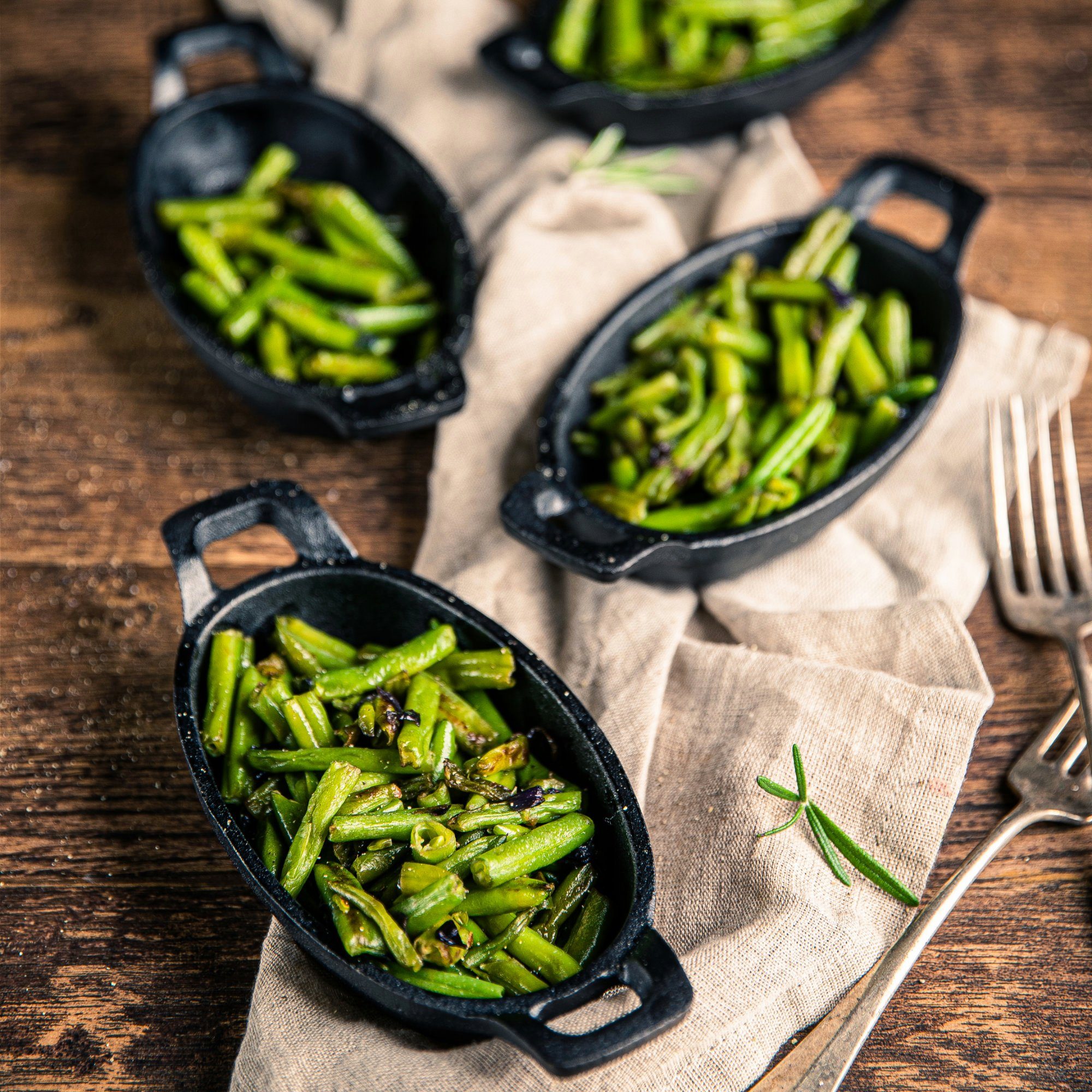 BBQ-Toro Servierpfanne Servierpfännchen Set (6-er Pack), Gusseisen Grillpfannen, Gusseisen (Set)