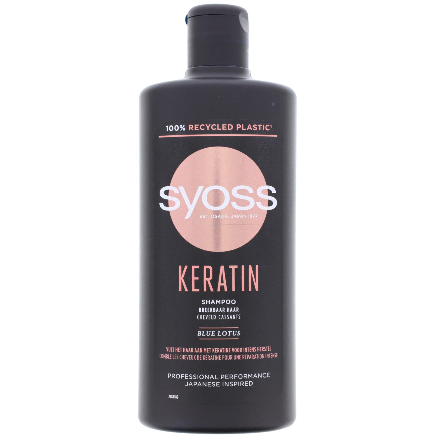 Syoss Haarshampoo Syoss Professional Keratin Shampoo mit Blauen Lotus 440 ml Für Empfind