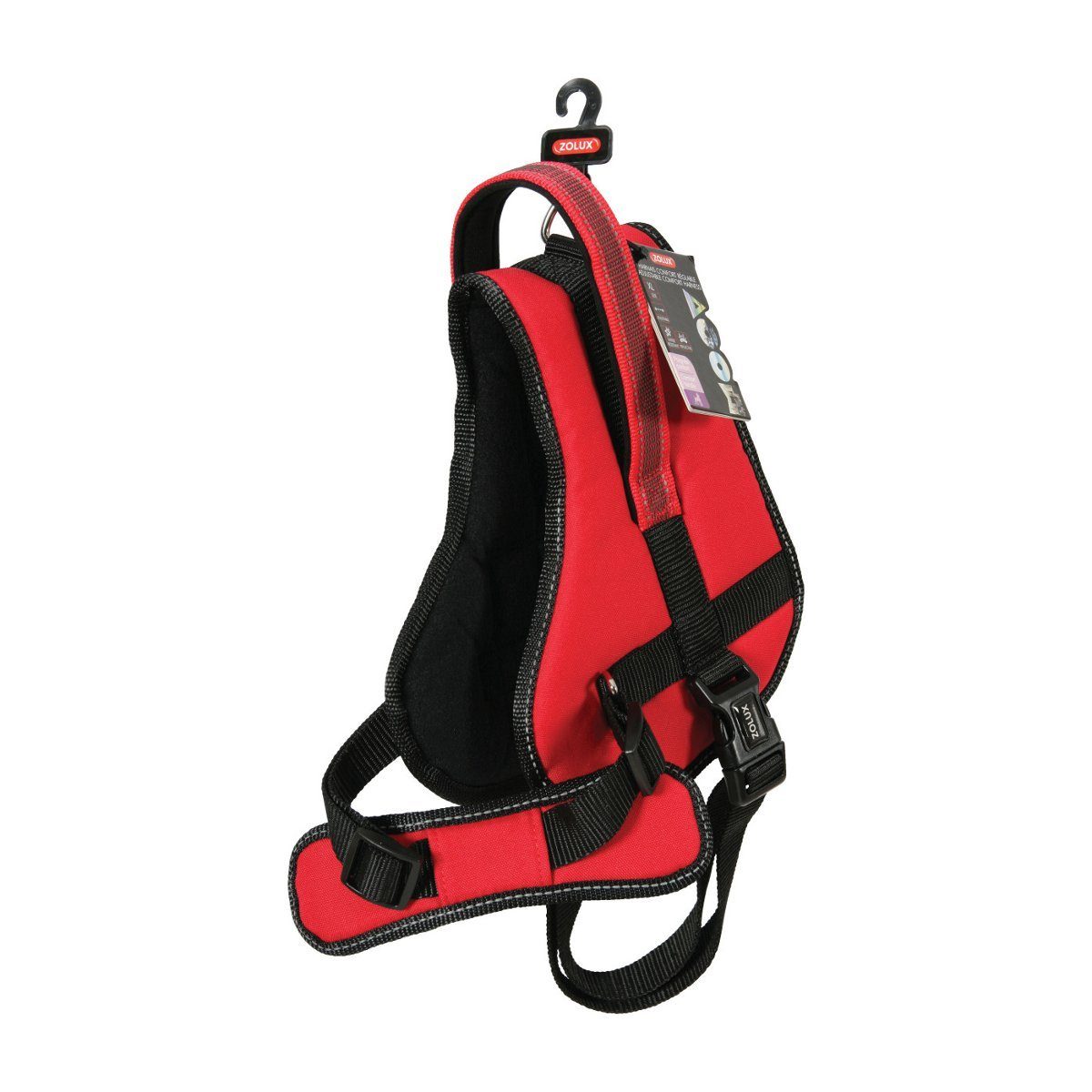 Zolux Hunde-Geschirr Hundegeschirr MOOV - rot - XL