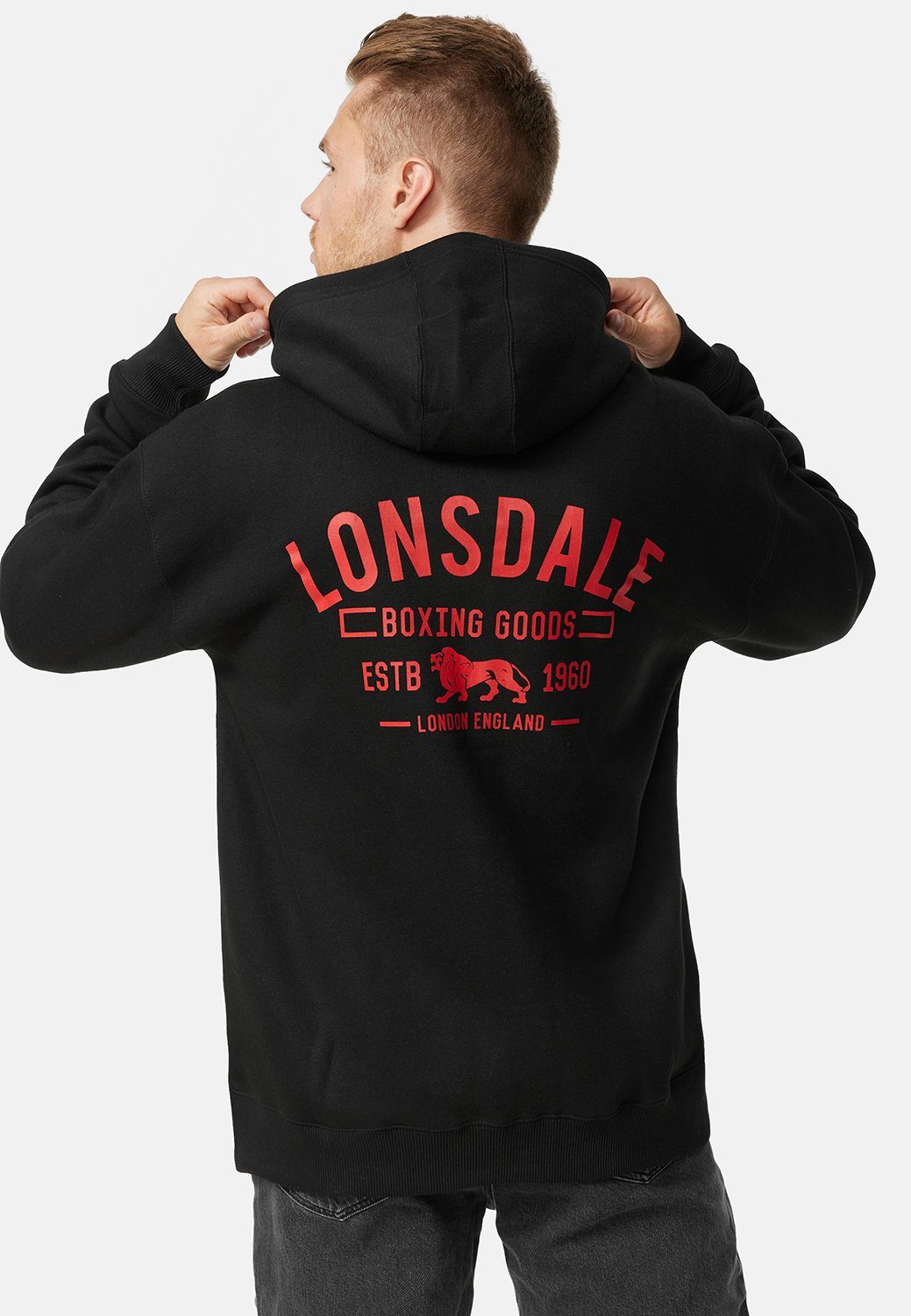 Lonsdale Kapuzensweatjacke LATHERON (1-tlg) günstig online kaufen