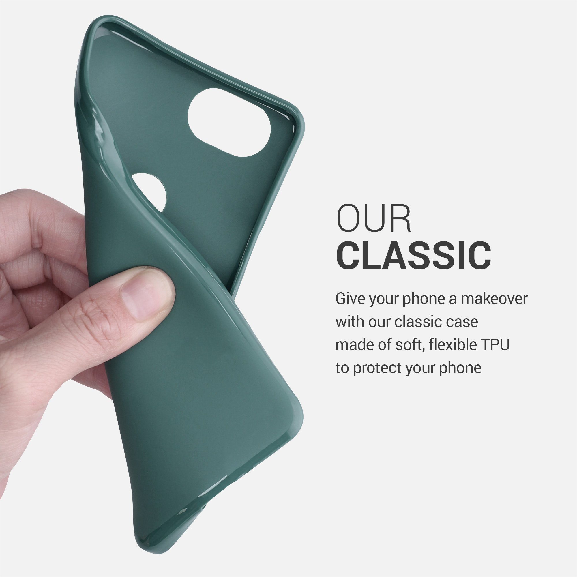 kwmobile Handyhülle Hülle für Google Pixel 2, Hülle Silikon - Soft Handyhülle - Handy Case Cover