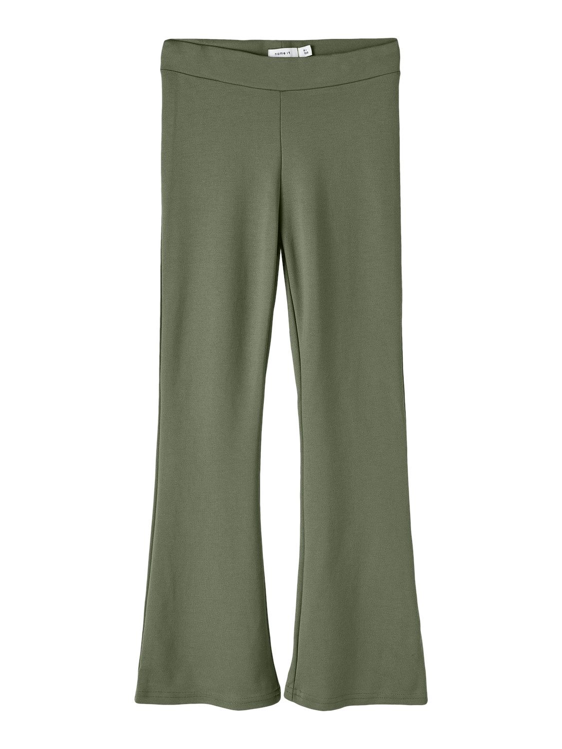 Name It Jerseyhose NKFFRIKKALI für Mädchen mit ausgestelltem Bein und Viskose unifarben, casual, ausgestellt, Viskosemix, ohne Kragen