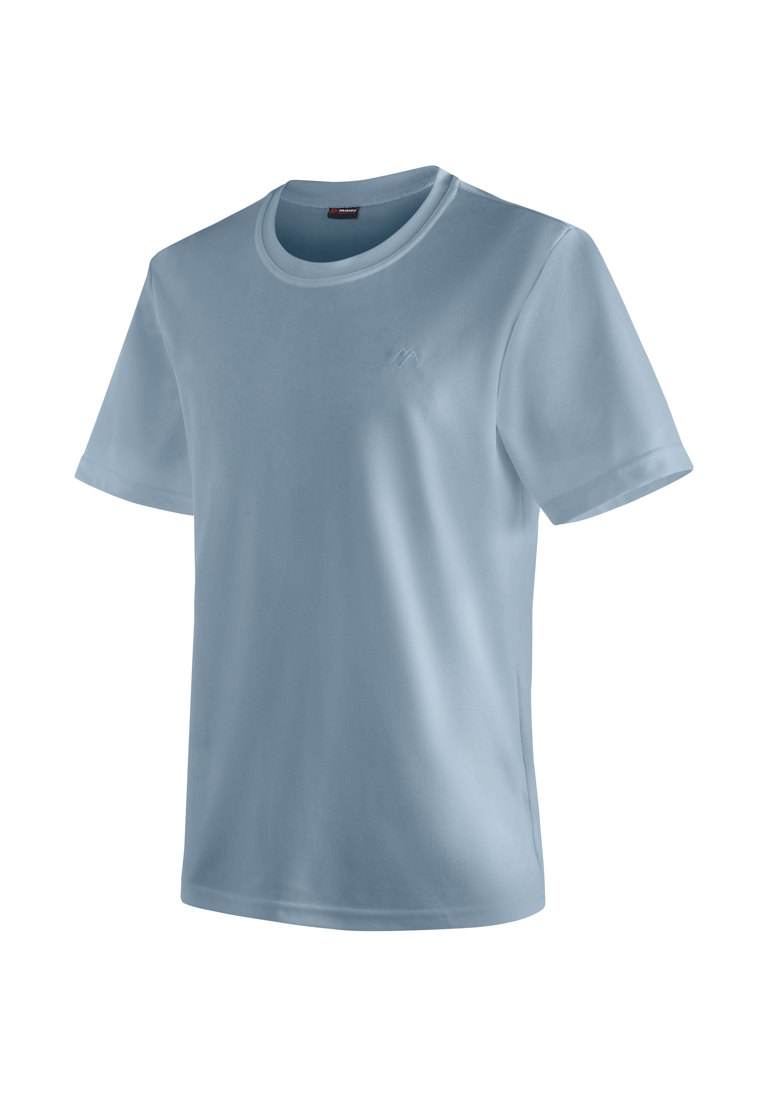 Maier Sports Funktionsshirt Walter Herren T-Shirt, rundhals pique Outdoorshirt, schnelltrocknend