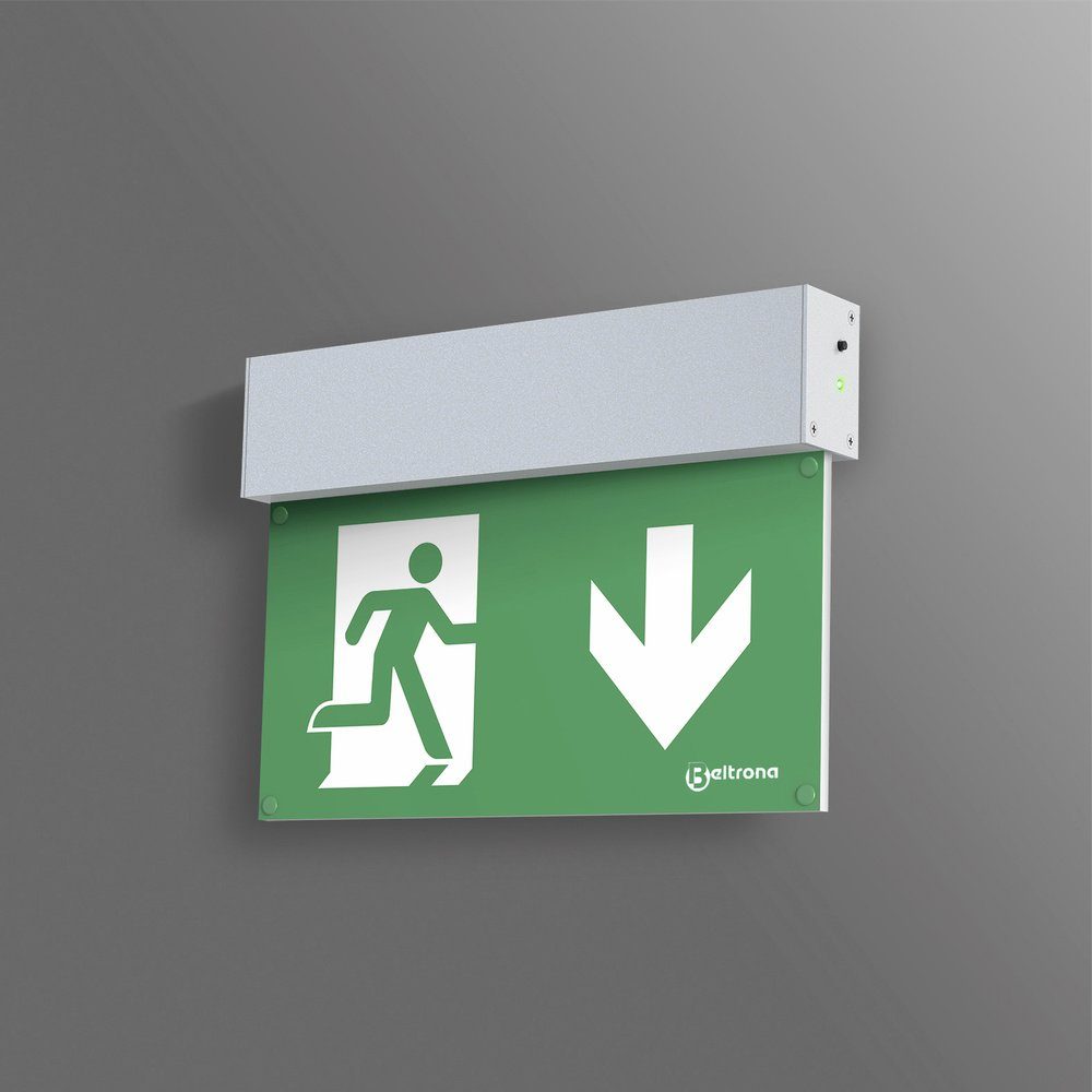 Beltrona Warnschild Beltrona M82501ZB LED Fluchtweg-Notbeleuchtung Wandaufbaumontage