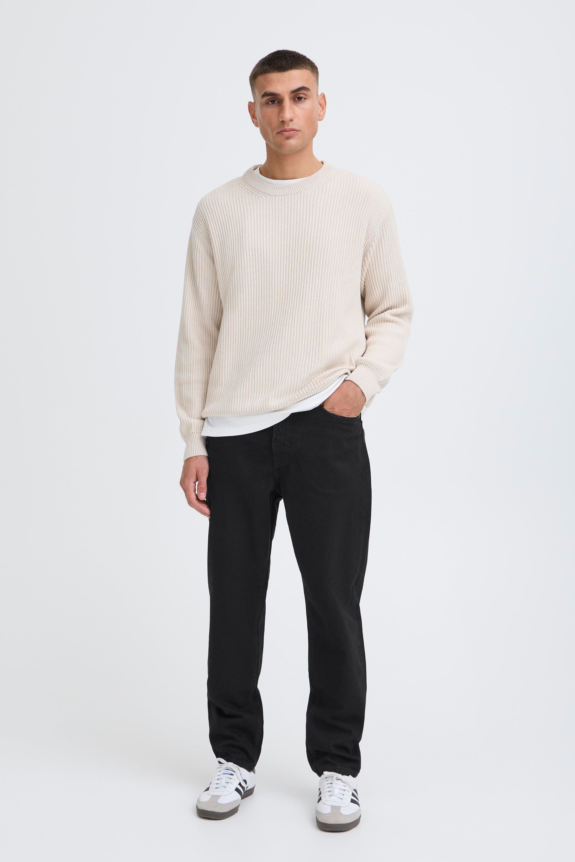 !Solid Tapered-fit-Jeans SDCarson 5-Pocket Jeans mit enger werdenem Bein - Dad Fit