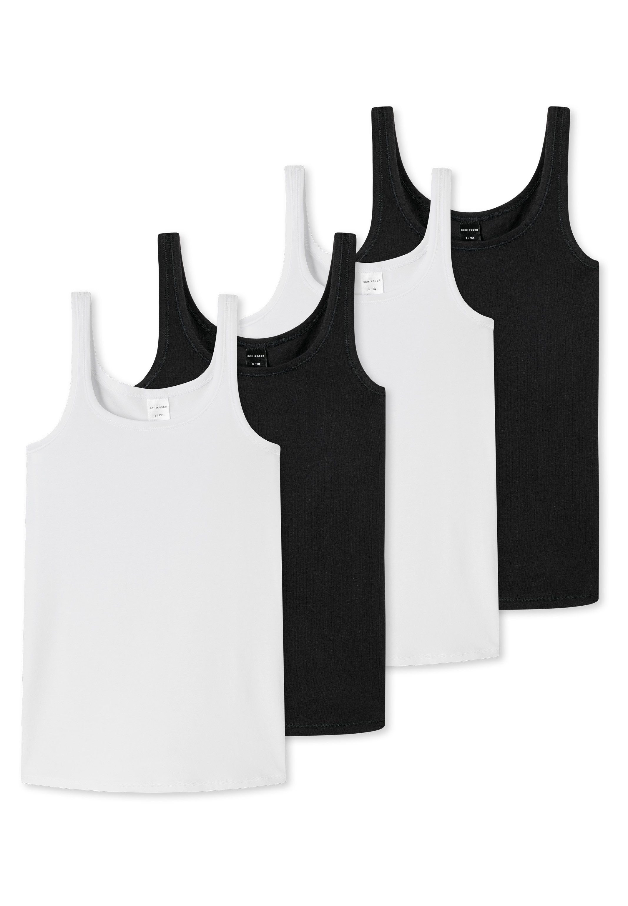 Unterhemd 4er Pack Teens Girls 95/5 Organic Cotton
