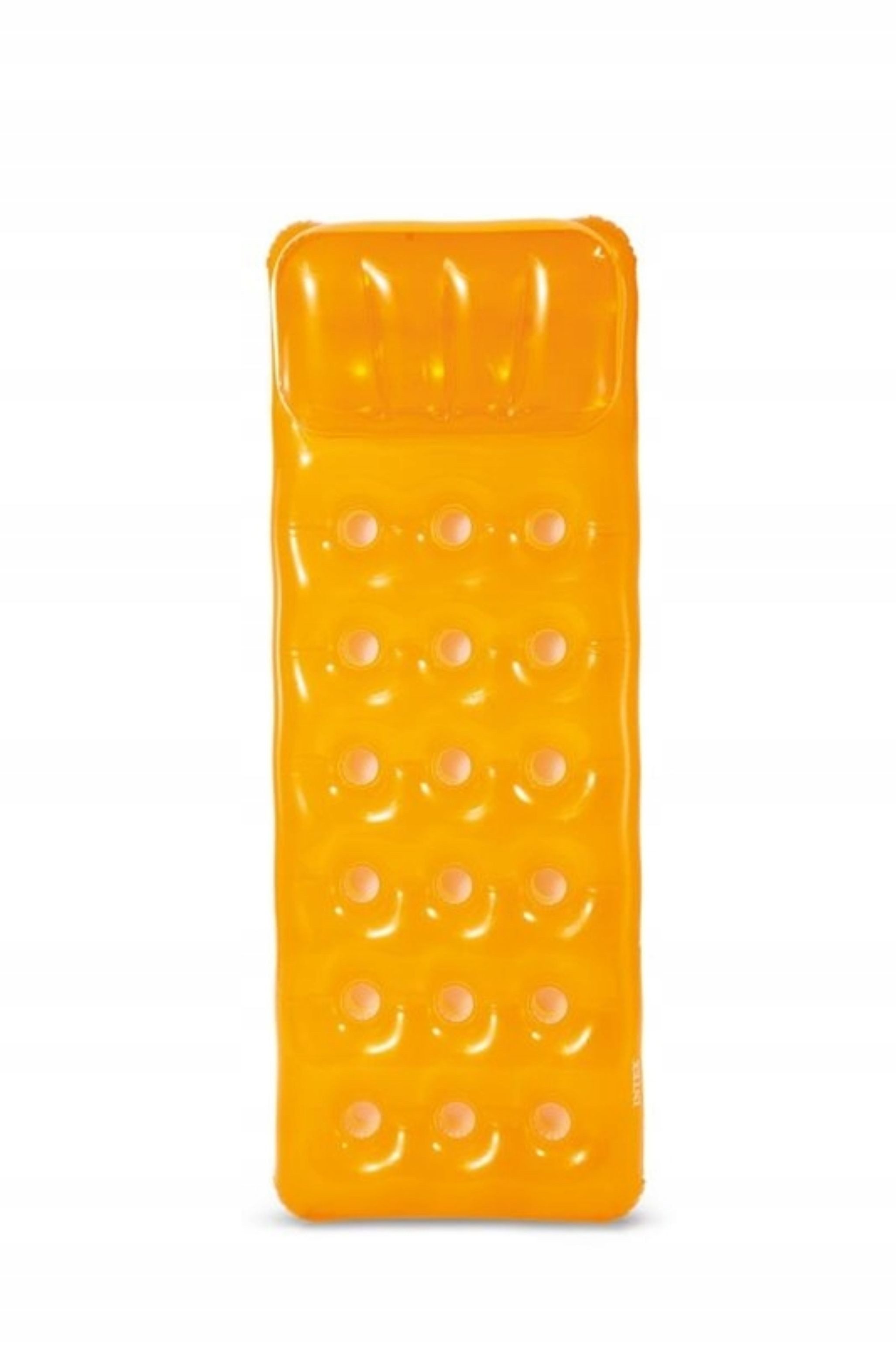 Festivalartikel Luftmatratze INTEX Luftmatratze 188x71 cm Orange Pool Strand 100 kg, (1-St)