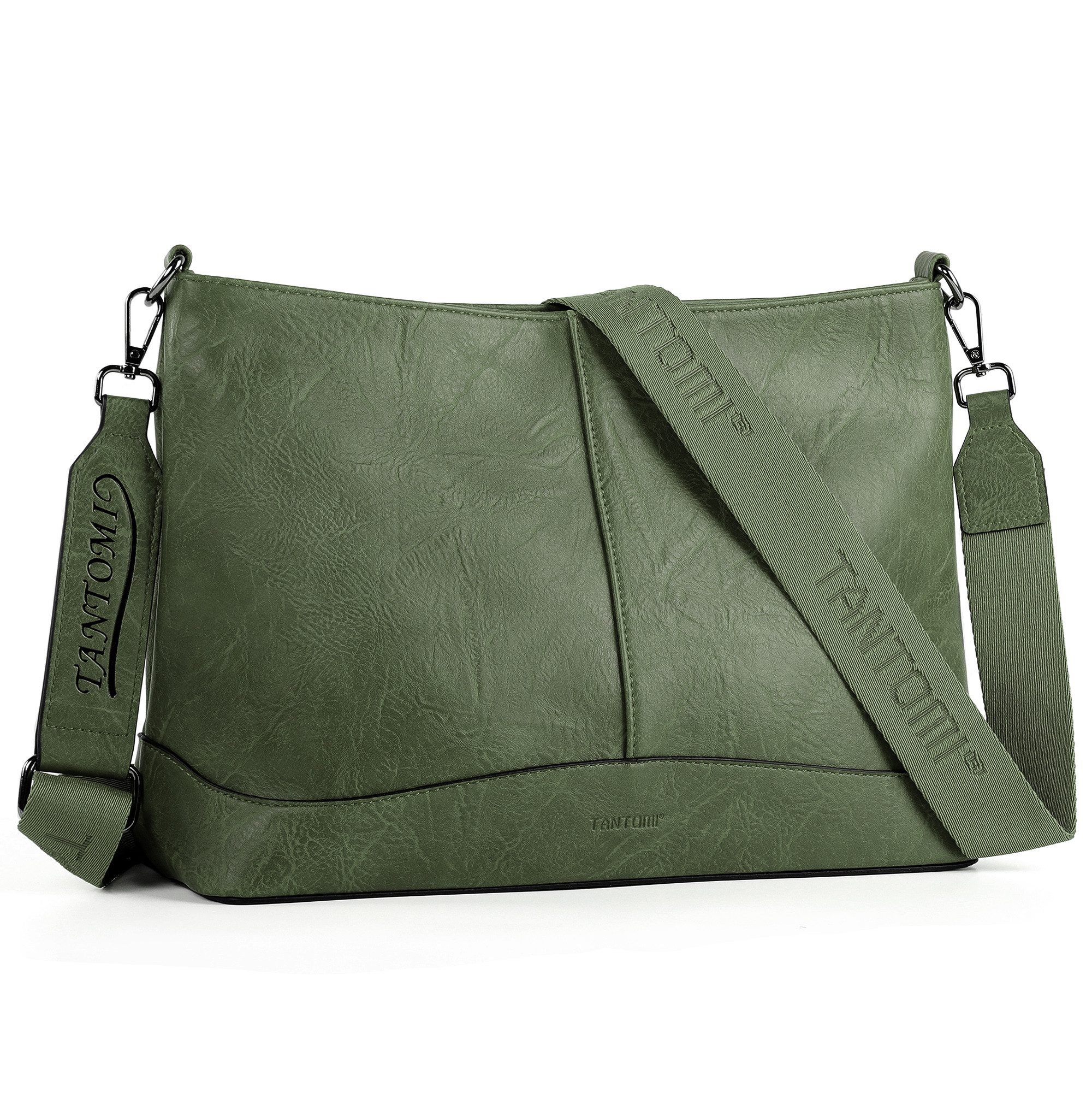 TANTOMI Umhängetasche Damen Umhängetasche, Crossbody Bag mit Verstellbarem Schultergurt, Schultertasche Elegant für Alltag Reise Shopping