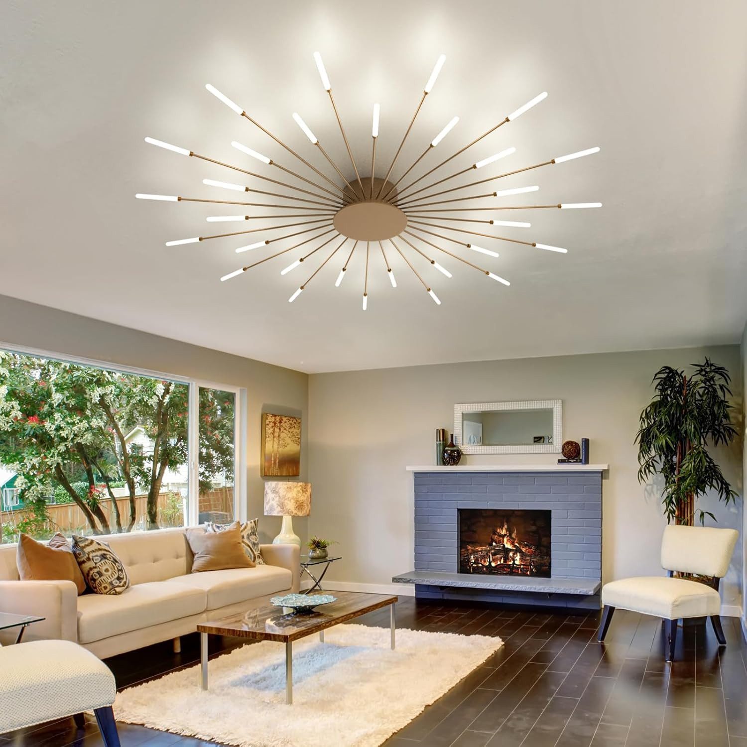 RRBEST Deckenleuchte LED Deckenleuchte Wohnzimmer, Moderne Minimalistische Deckenlampe, Moderne Minimalistische Deckenlampe für Wohnzimmer, Schlafzimmer