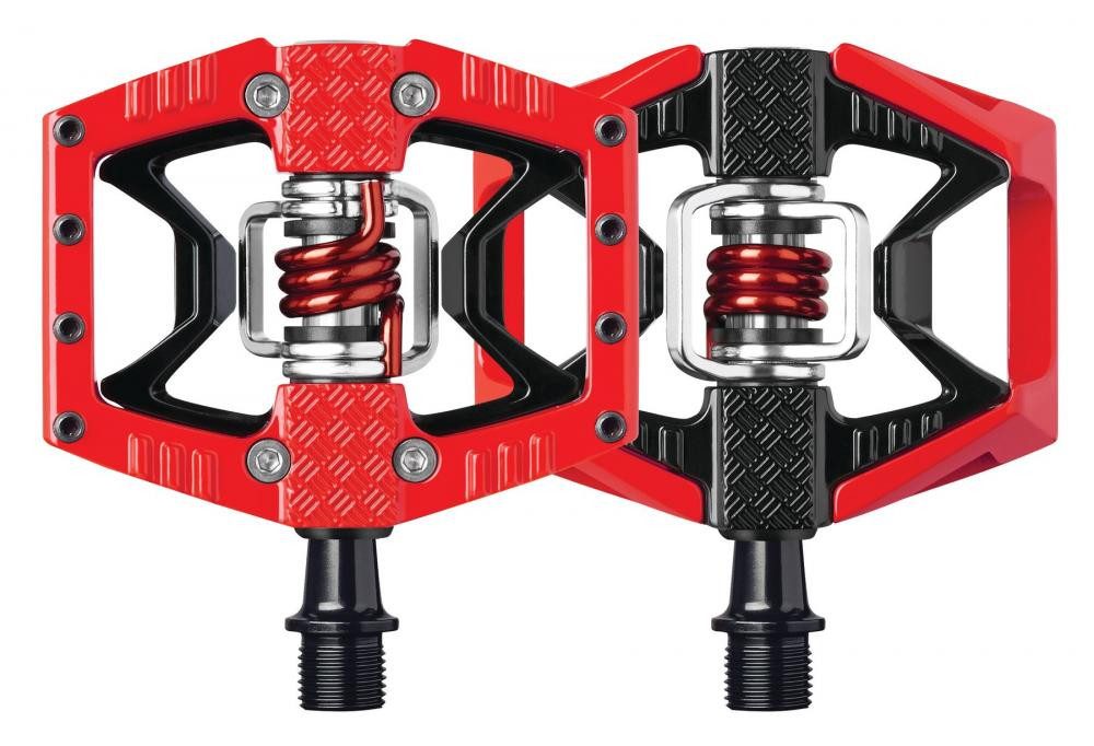 crankbrothers Klickpedale Crankbrothers Double Shot 3 Hybrid-Pedal black-red