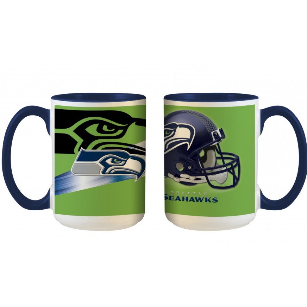 Seattle Seahawks Seattle Seahawks 3D Inner Color Mug 445ml, Keramik