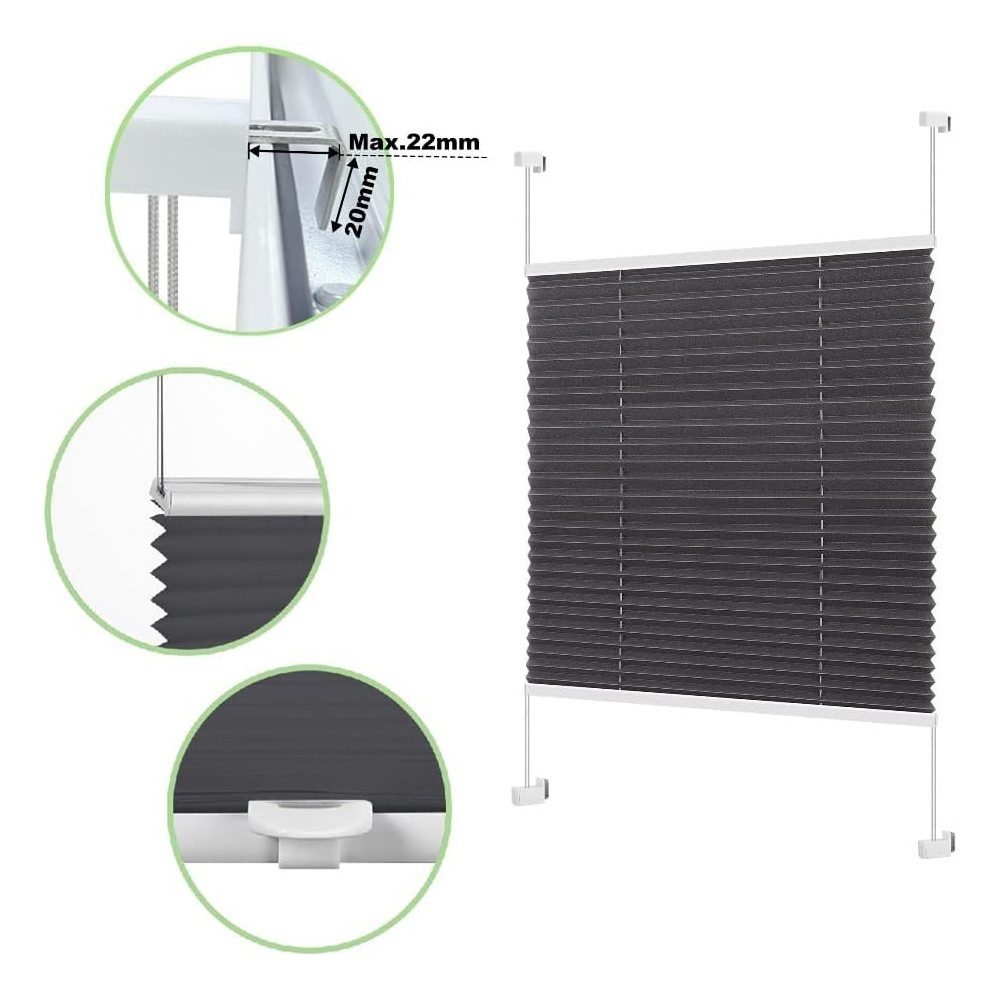 Auledio Plissee ohne Bohren Klemmfix Jalousie günstig online kaufen