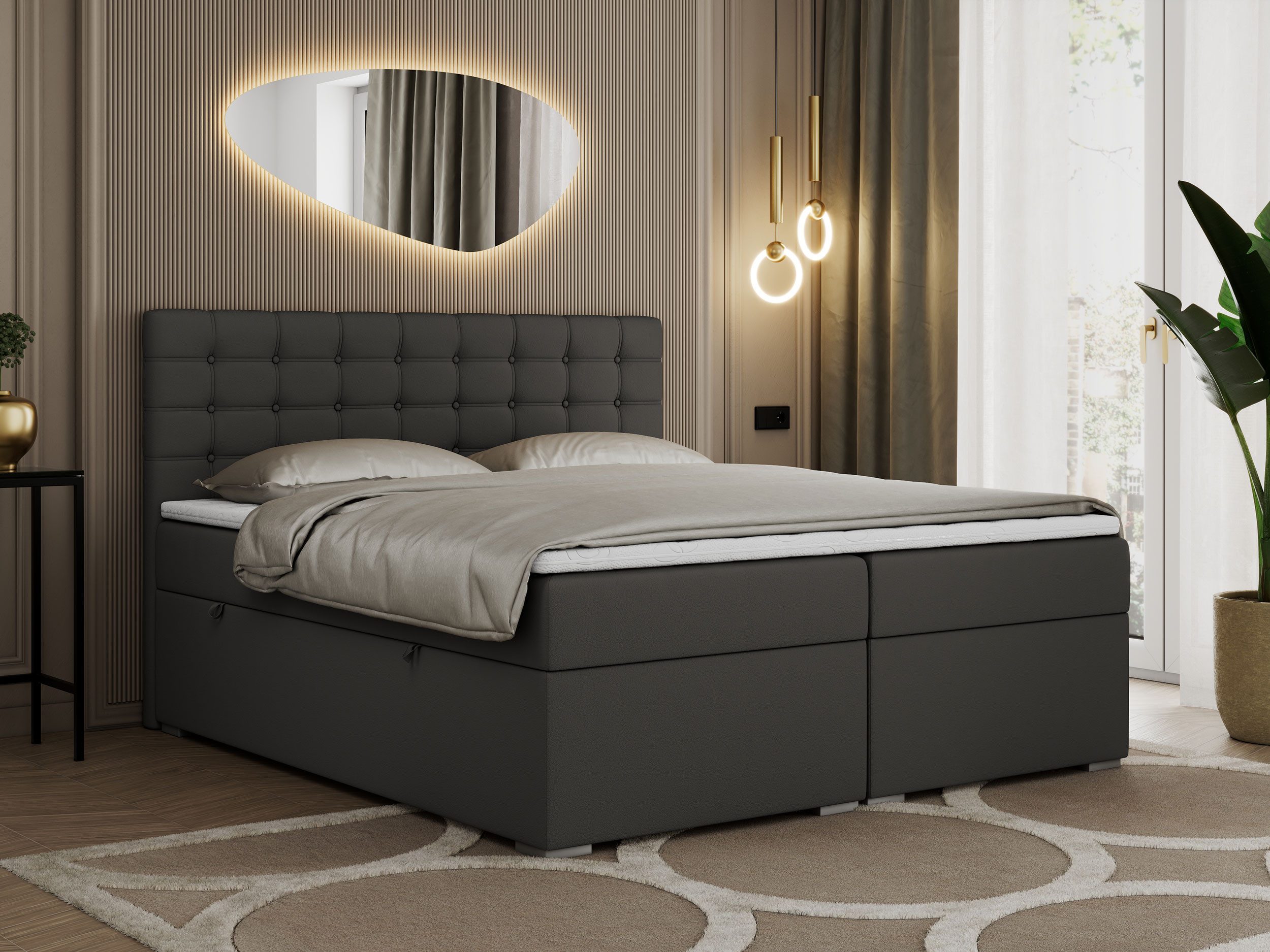 MKS MÖBEL Boxspringbett SUSAN (Set, Packung, günstig online kaufen