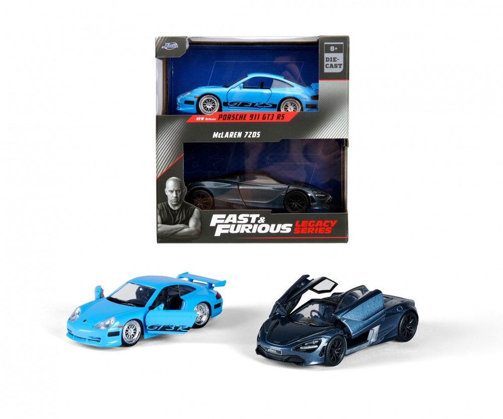JADA Modellauto Jada Fast & Furious Twin Pack 1:32 Wave 1/2 Modellauto