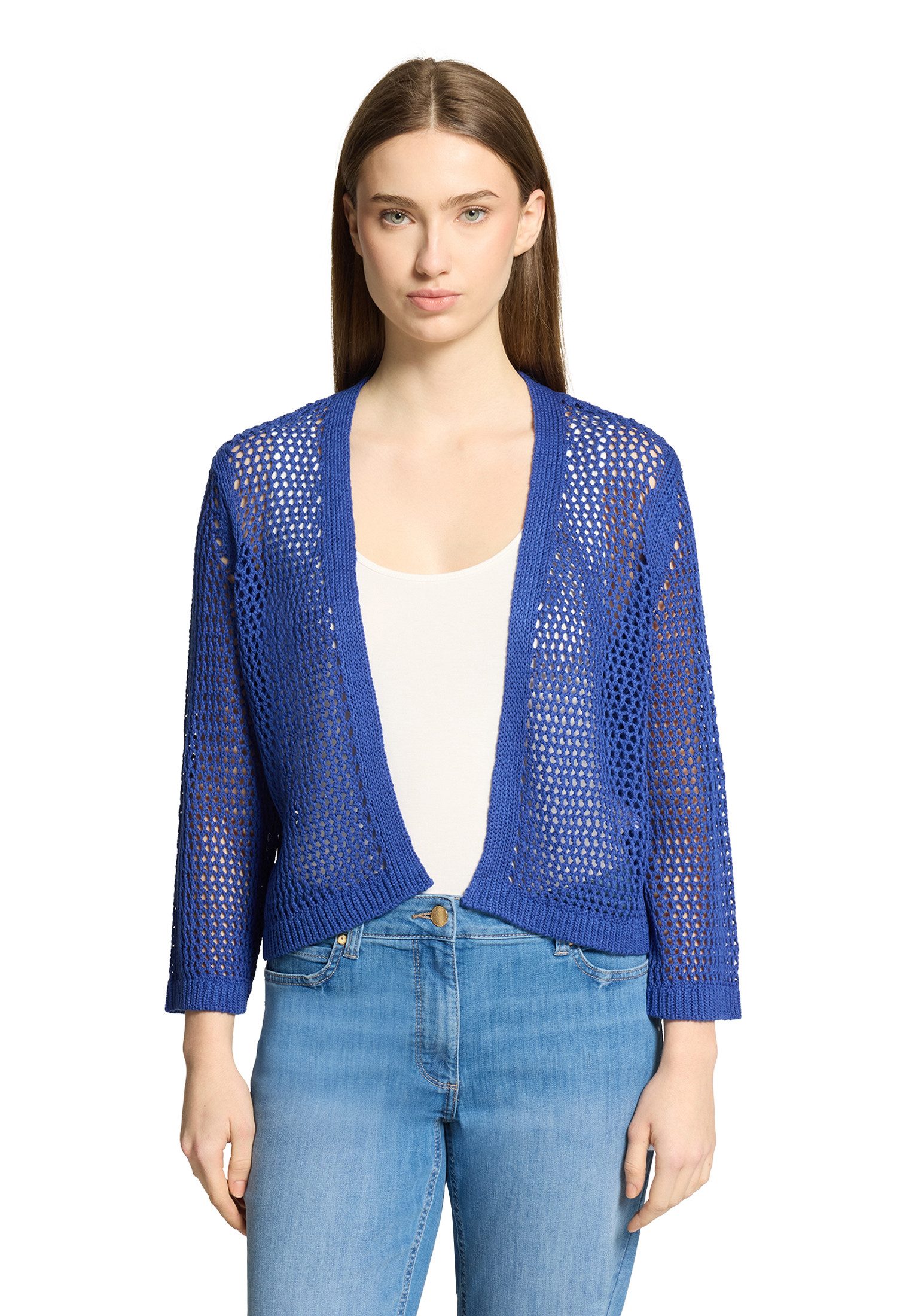 Betty Barclay Strickjacke Damen mit Lochmuster (1-tlg)