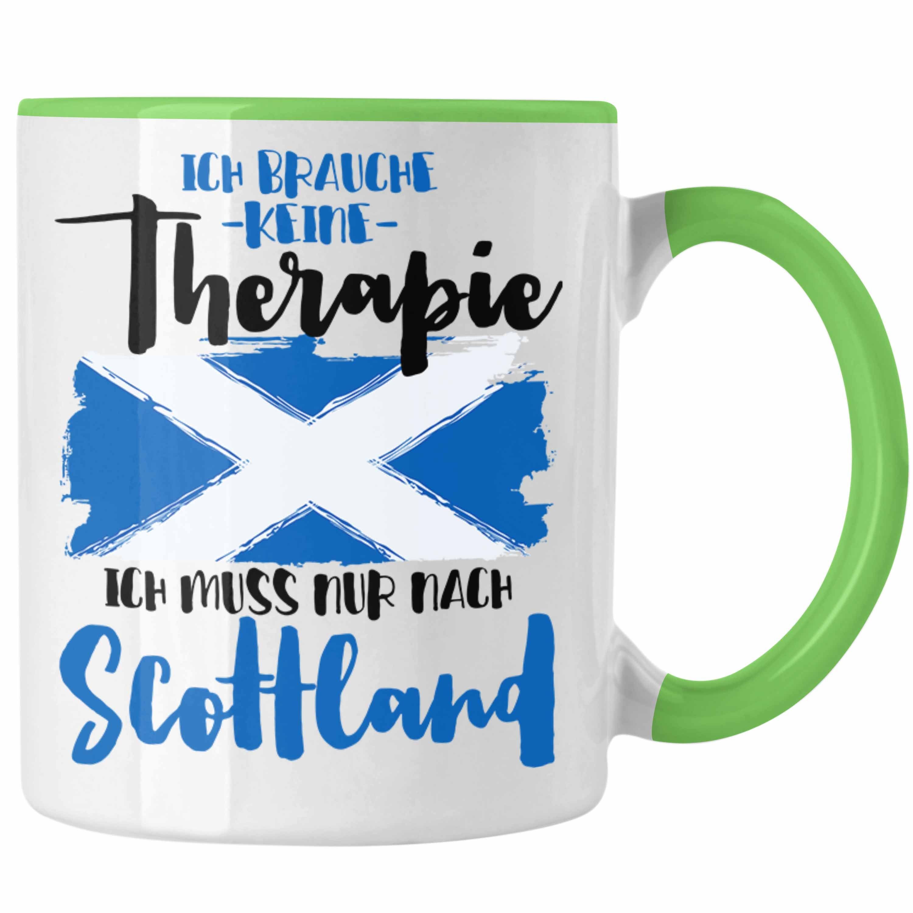 Tasse Spruch Tasse Lustig Schottland Geschenkidee Grafik Trendation Scottland Geschenk Grün