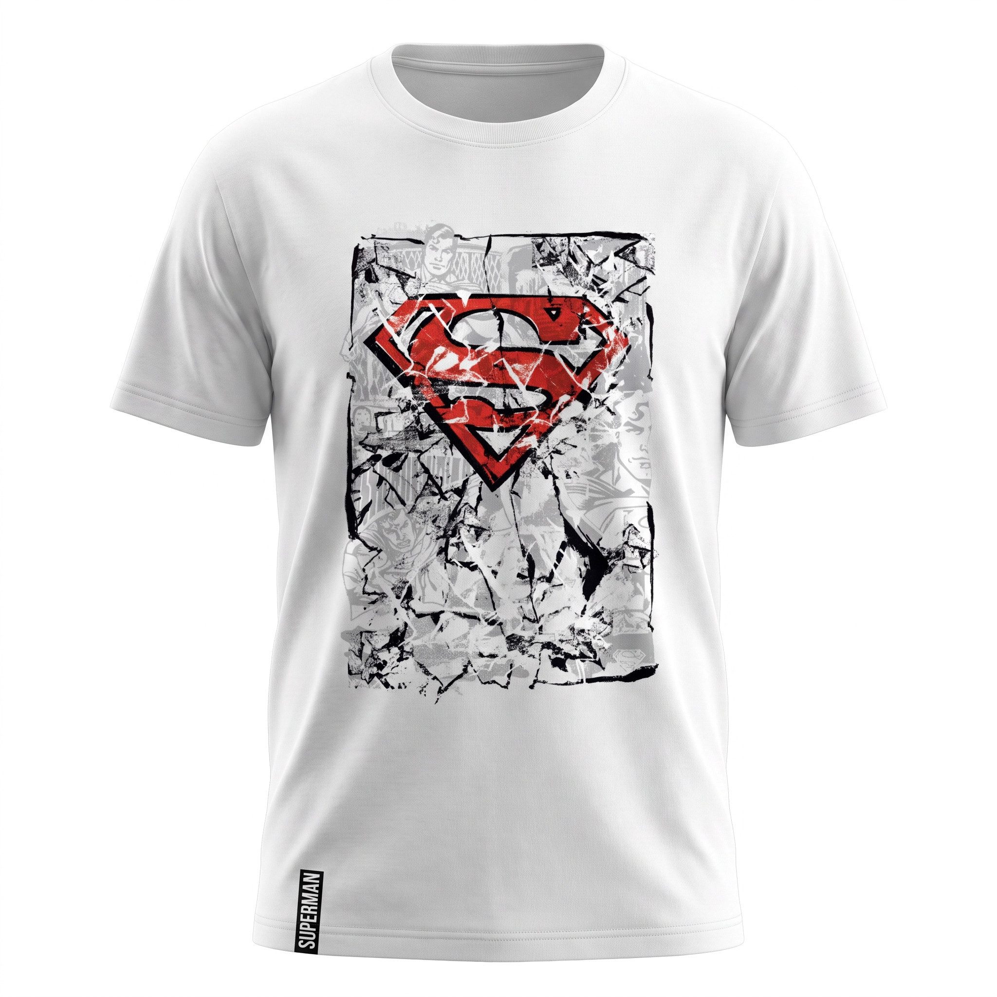 DC Comics Print-Shirt DC Comics Superman Herren Kurzarm T-Shirt Gr. S bis XXL - 100% Baumwolle
