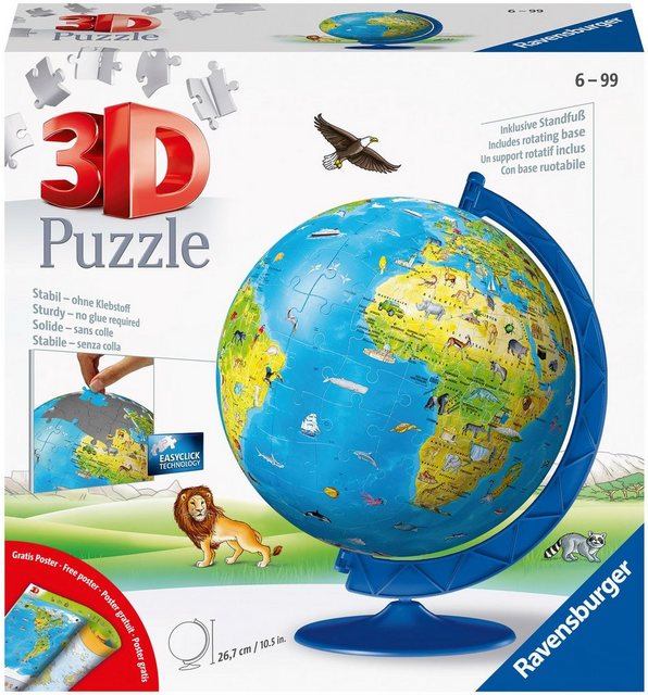 Image of 3D Puzzle-Ball Kinderglobus in deutscher Sprache