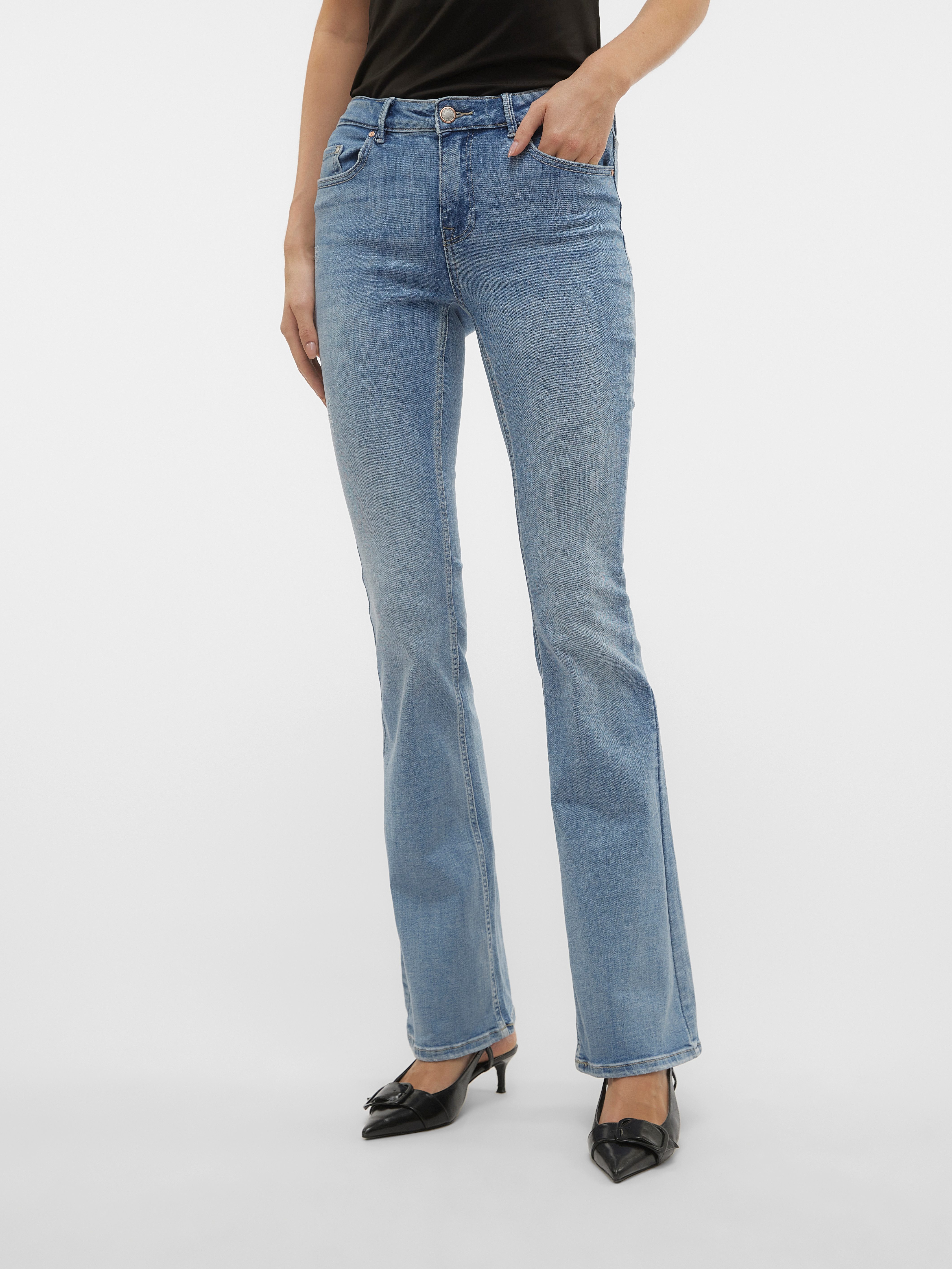 Bootcut-Jeans VMFLASH MR FLARED JEANS LI371 GA NOOS